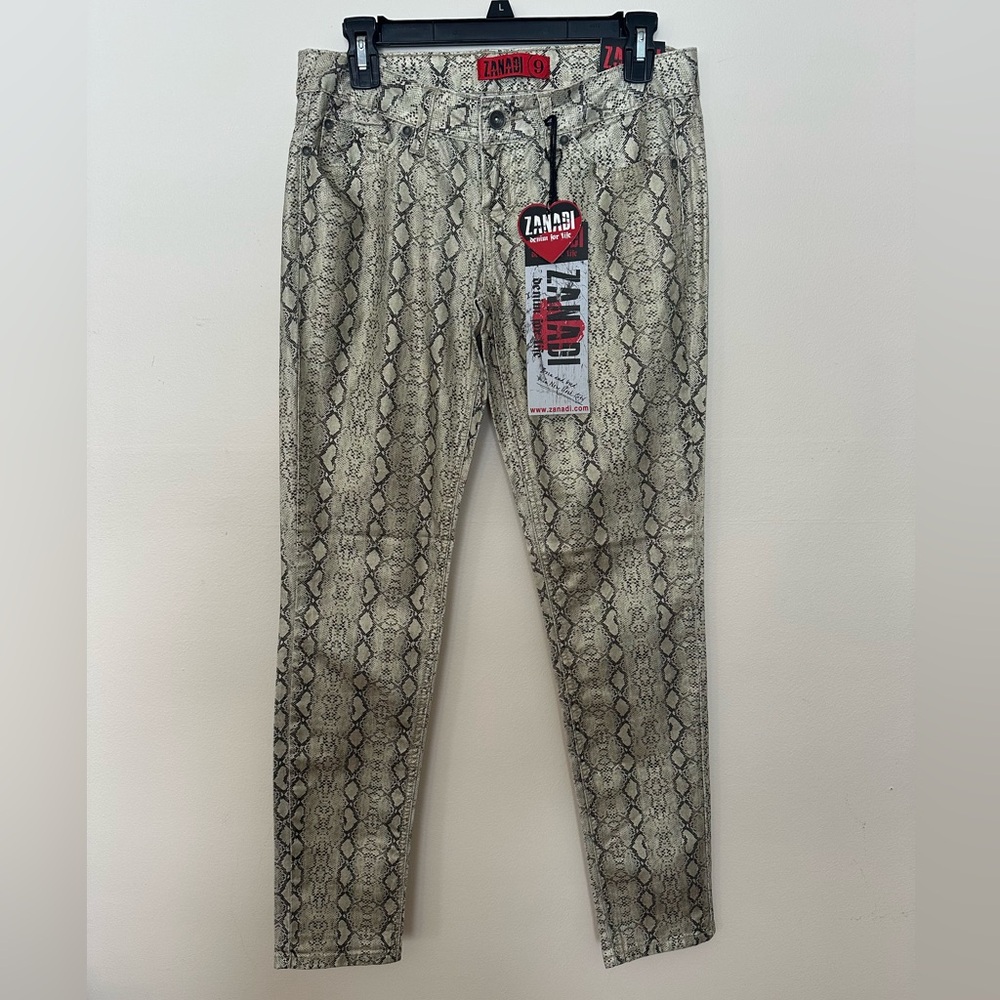 NWT Zanadi Snakeskin Skinny Pant Stretch Size 9